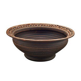 Миска глиняная (домашняя) для вареников (ангоб) KR5077-3 KR5077-3 фото
