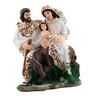 Статуэтка Вифлеемская семья цветная (гипс) R0222-4(G) R0222-4(G) фото