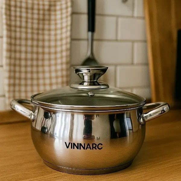 Кастрюля Bubles Vinnarc 5547 вместимостью 4,7 л с крышкой 5547-VN фото