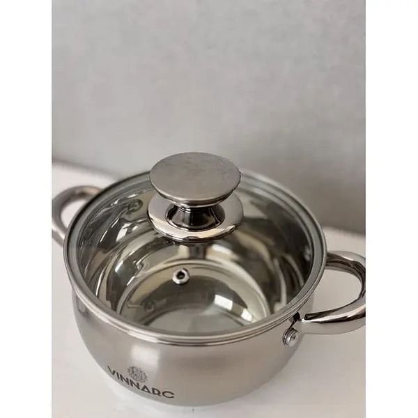 Кастрюля Bubles Vinnarc 5536 вместимостью 3,6 л с крышкой 5536-VN фото