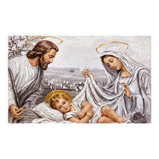 Ікона Святе Сімейство на холсті без рами SA031 40*50 3D SA031-0-3D фото