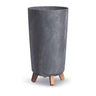 Горщик для квітів пластиковий Prosperplast Грація тубус вузький BETON 24*45см маренго DGTL240E-425U DGTL240E-425U фото