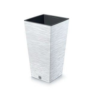 Цветочный горшок Prosperplast Фуру квадрат высокий 40*76см 92л белый DFSH400-S449 DFSH400-S449 фото