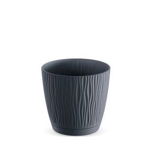 Горщик для квітів пластиковий Prosperplast Санді Р 11*10см 0.6л антрацит DSY110P-S433 DSY110P-S433 фото