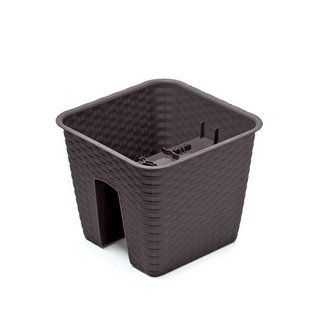 Цветочный горшок Prosperplast Ратолла квадрат на перила 28*23см 8.5л кор DRLB280-440U DRLB280-440U фото