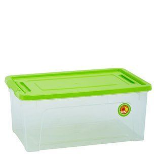 Органайзер 27л Smart Box (прозорий/оливковий/оливковий) A123085-71 Контейнер Алеана А123085-71 фото