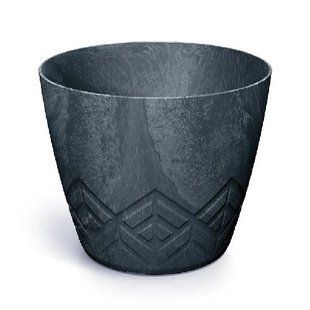 Горщик для квітів пластиковий Prosperplast Ареко BETON EFFECT 24*21см 6.8л антрацит DARE240E-S433 DARE240E-S433 фото