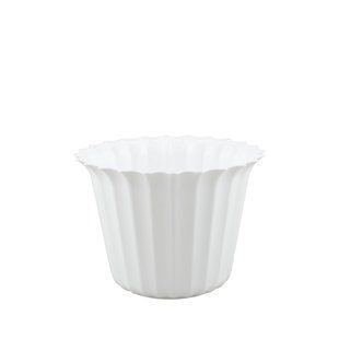 Горщик для квітів пластиковий ММ Пласт Астра білий 0,65л PP7101-06 MM2010-01 фото