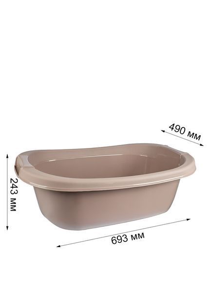 Миска пластиковая 40л овальная Stars Plast 94095 94095 фото