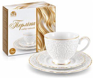 Чайний набір &laquo;Перліта&raquo; ST, 3 предмети, артикул 23303-00  34-201 фото