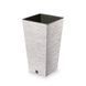 Горщик для квітів пластиковий Prosperplast Фуру квадрат ECO WOOD 24*45см 19л білий DFSH240W-S449W DFSH240W-S449W фото 1
