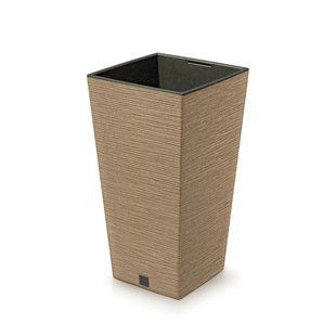 Горщик для квітів пластиковий Prosperplast Фуру квадрат ECO WOOD 20*38см 11.4л натур.DFSH200W-4665W DFSH200W-4665W фото