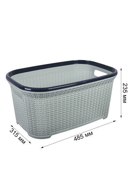 Корзина для белья 28л прямоугольная Stars Plast 94056 94056 фото