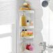 Поличка для ванної кімнати кутова білий мармур OZER-B-010 Decor OZER-B-010 фото 2