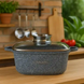 Каструля Aroma Vinnarc 1224 4,4 л діаметр 24 см сіра з кришкою 1224 фото 2